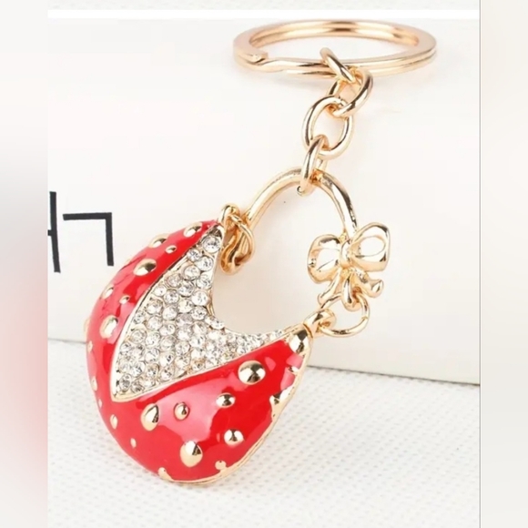 Fashion Purse Charms Red & White - Picture 2 of 5